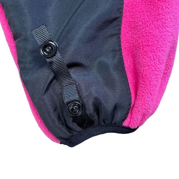 i5 Apparel Women's Black & Pink Full Zip Fleece Hooded Jacket Medium - Picture 9 of 9